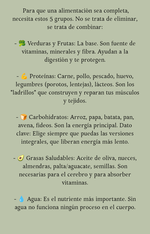 Comer bien, sentirse bien.